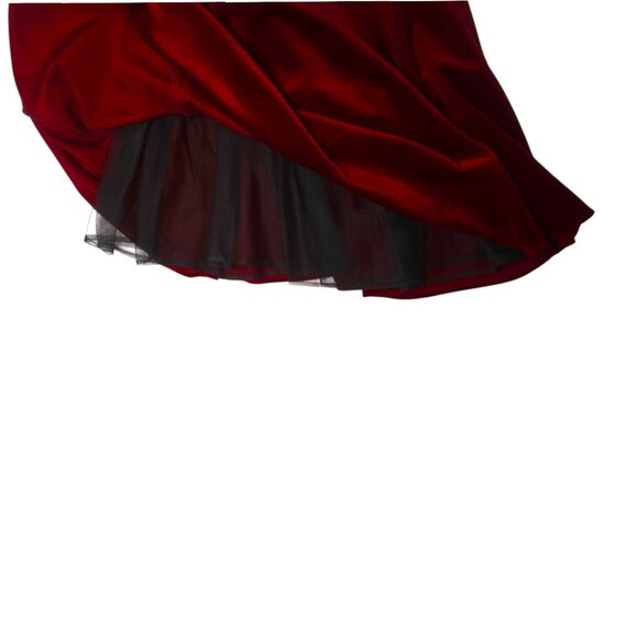 ❤️ Vintage Red Velvet Skater Dress ❤️ - Picture 7 of 13